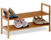 Bamboo Garage Shoe Storage Rack