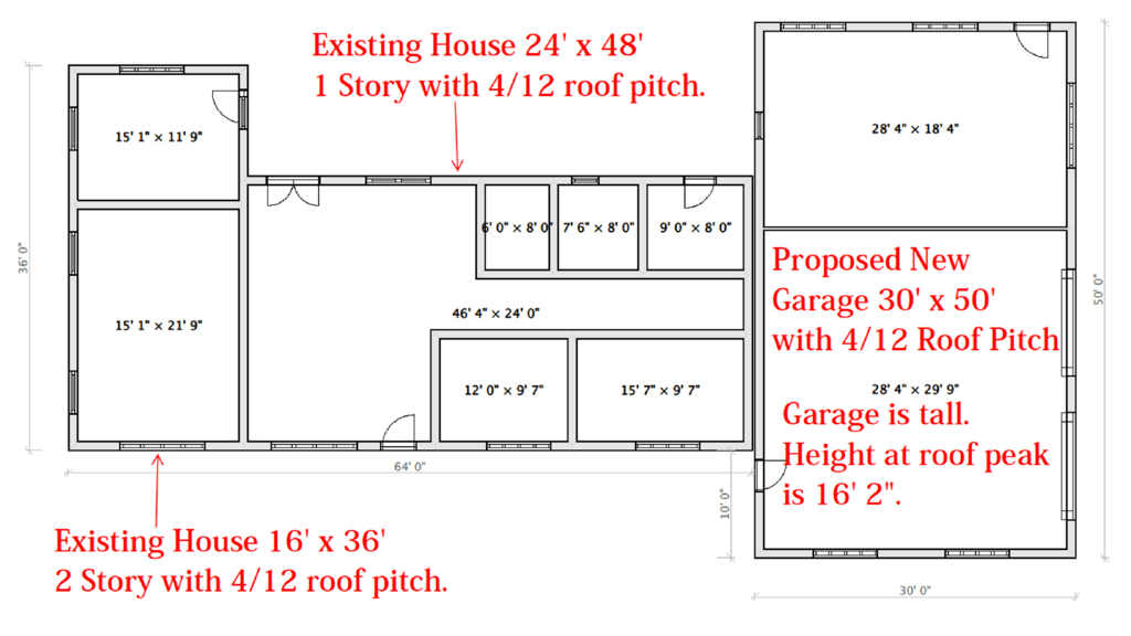 Garage Plans Mockup With Notes