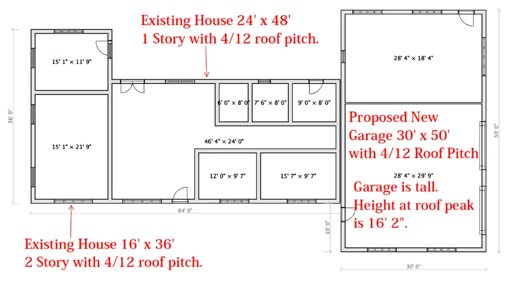 Garage Plans Mockup With Notes