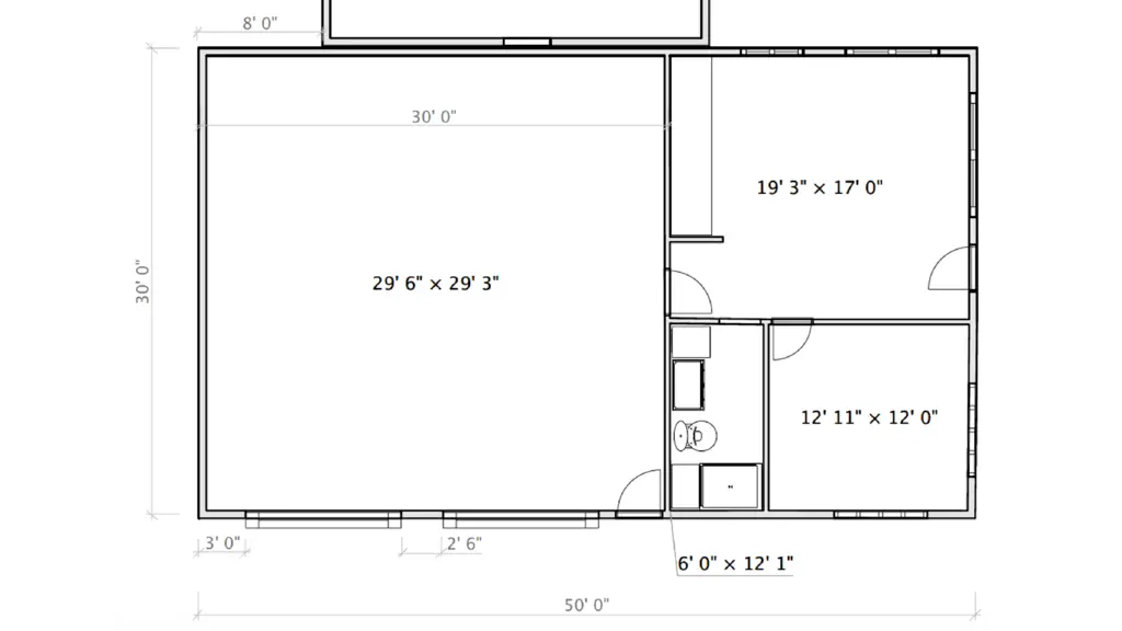 Garage Planning - 30 x 50 Mockup 3